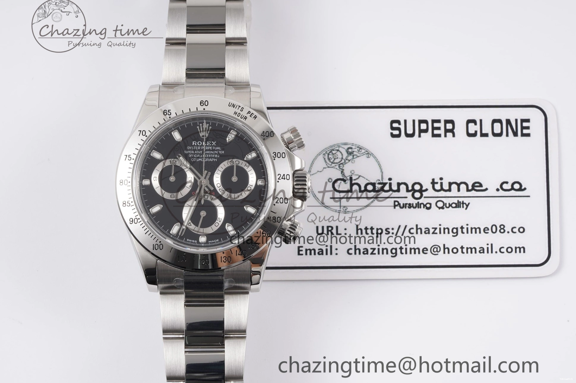 Best 116520 Bracelet KING on Daytona SH4130 1:1 Edition Black Dial SS 0210